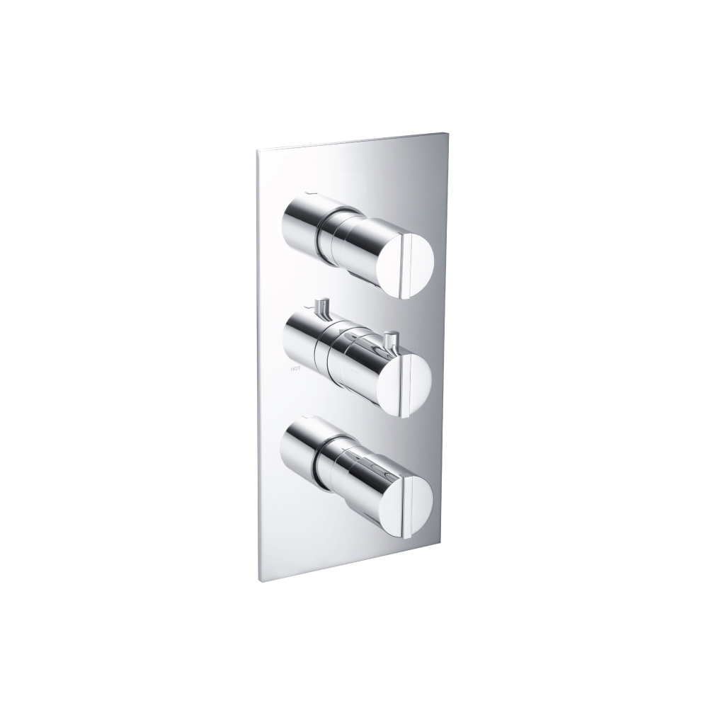 Thermostatische douchemengkraan - 3 uitgangen | Chroom