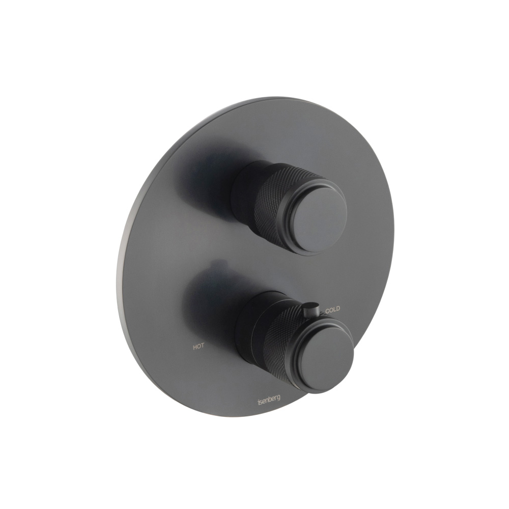 Thermostatische douchemengkraan - 3 uitgangen | Mat zwart