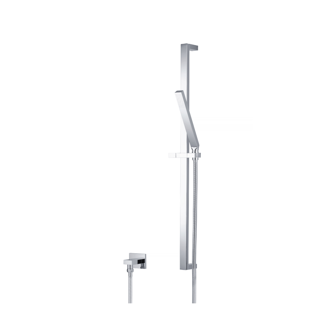 Hand Shower Set with Slide Bar and Elbow | Mat zwart