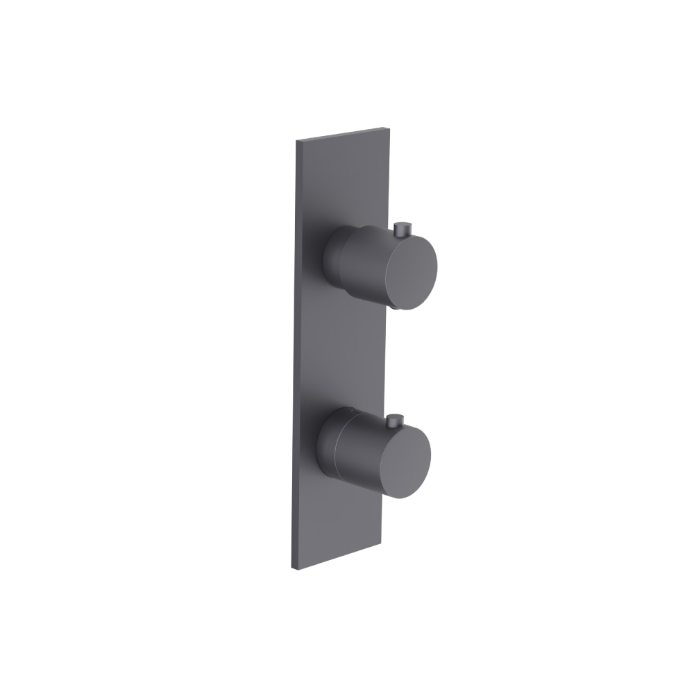 Thermostatische douchemengkraan - 3 uitgangen | Dark Grey