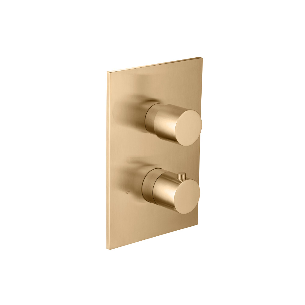 Thermostatische douchemengkraan - 1 uitgang | Geborsteld brons PVD