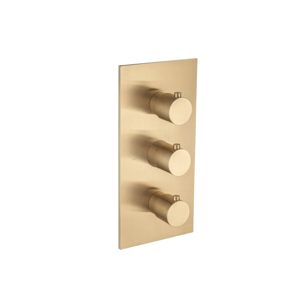Thermostatische douchemengkraan - 4 uitgangen | Geborsteld brons PVD