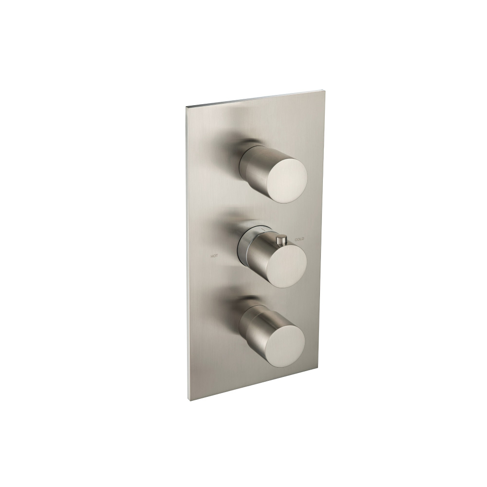 Thermostatische douchemengkraan - 3 uitgangen | Geborsteld nikkel PVD