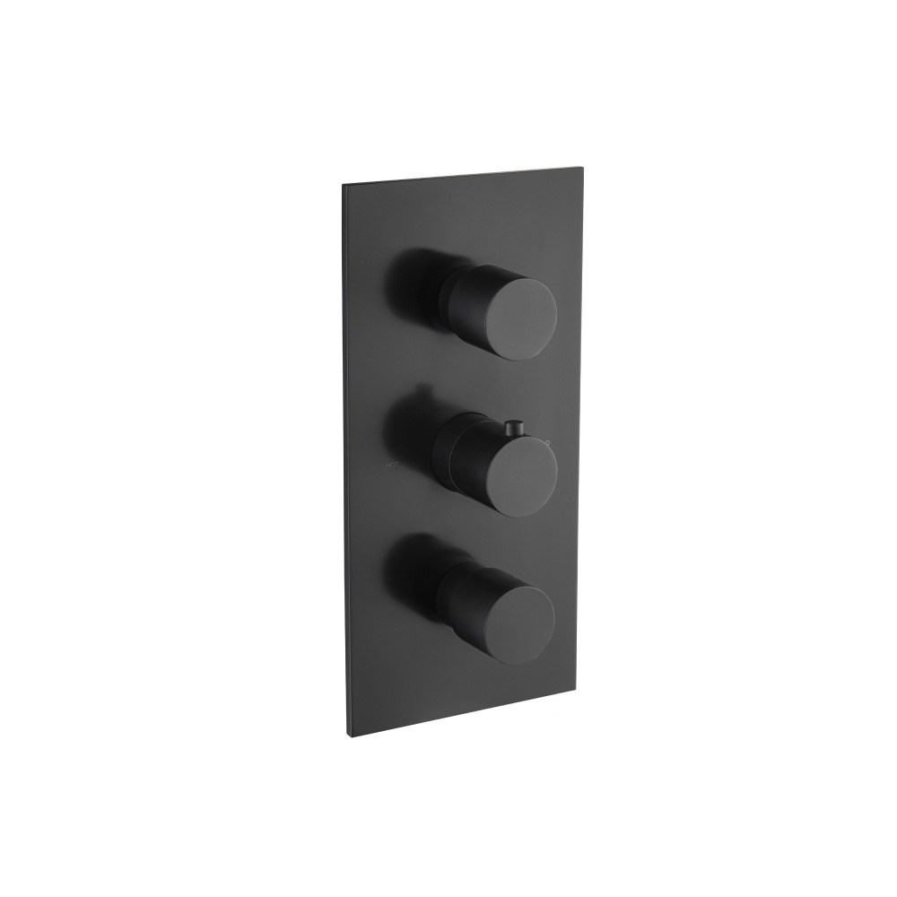 Thermostatische douchemengkraan - 4 uitgangen | Mat zwart