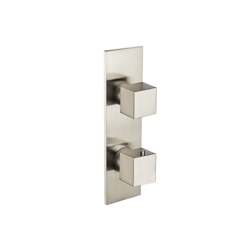 Thermostatische douchemengkraan - 2 uitgangen | Geborsteld nikkel PVD