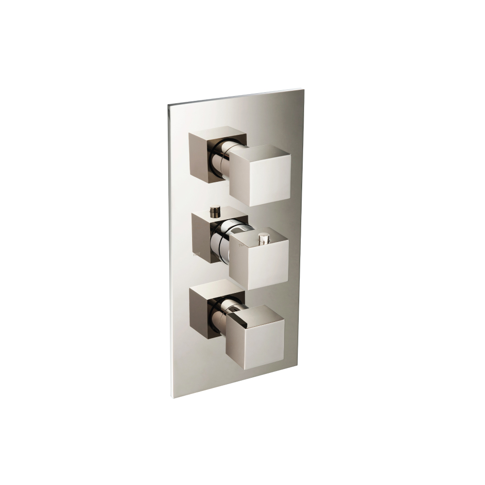Thermostatische douchemengkraan - 2 uitgangen | Gepolijst nikkel PVD