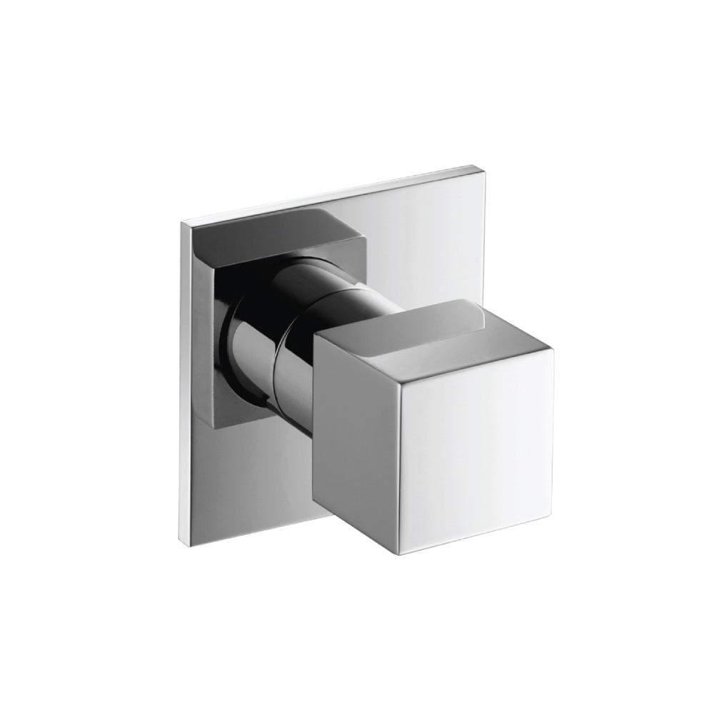 3/4" Volumeregeling inbouwdeel met afbouwdeel | Mat zwart