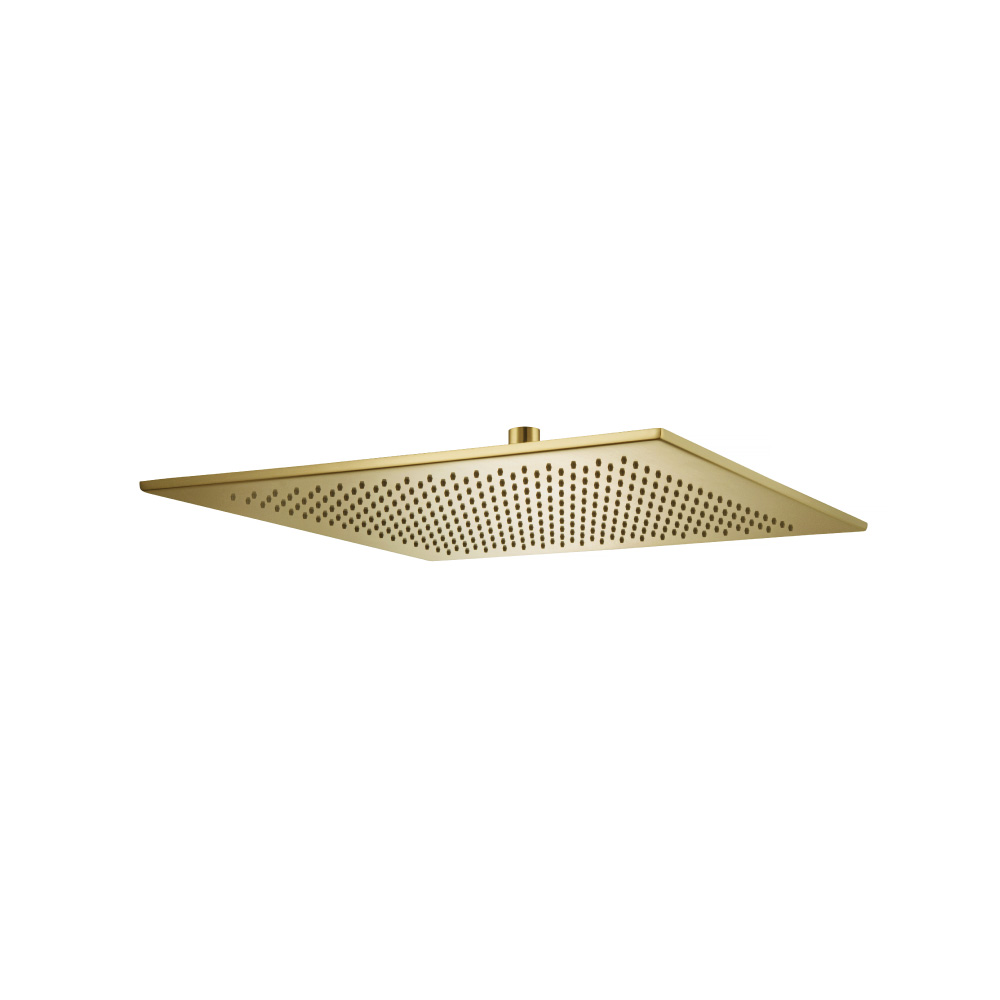 400 mm messing hoofddouche - vierkante | Geborsteld messing PVD