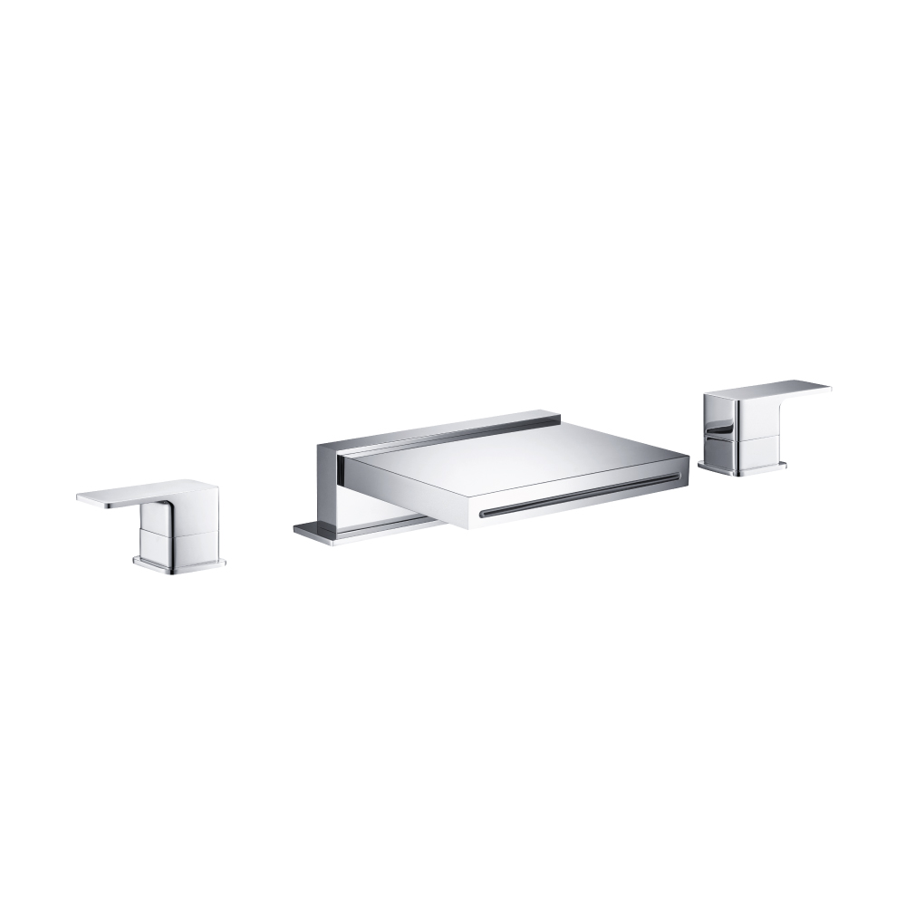 3-gats Waterval badrandkraan | Chroom