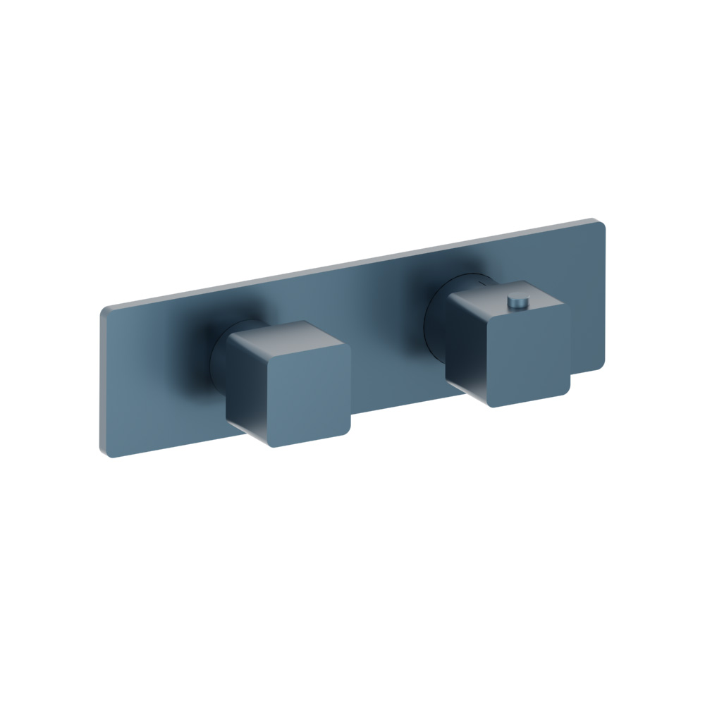 Twee-hendel thermostatische mengkraan - alleen afbouwdeel | Blue Platinum