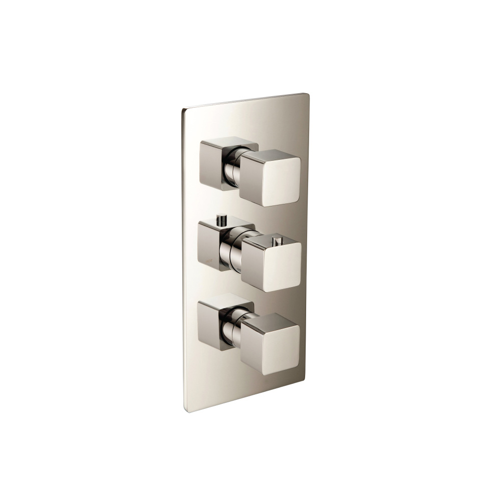 Thermostatische douchemengkraan - 4 uitgangen | Gepolijst nikkel PVD
