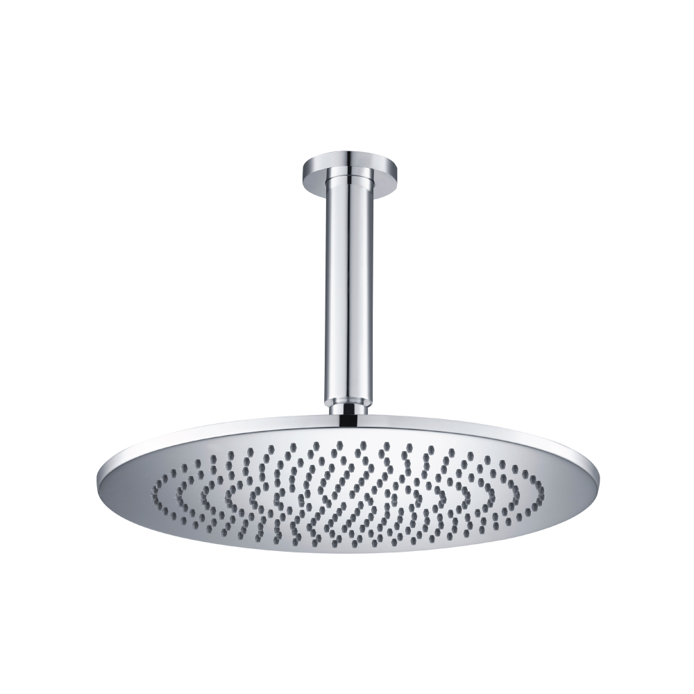 300 mm ronde hoofddouche met 150 mm plafond douchearm | Chroom